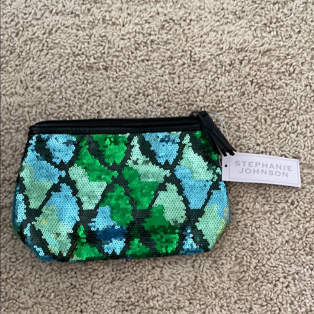 Stephanie Johnson Sequin Cosmetic Bag